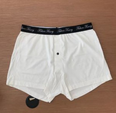 Pure White Modal Blend Fabric Vīriešu bikseris ar pogu