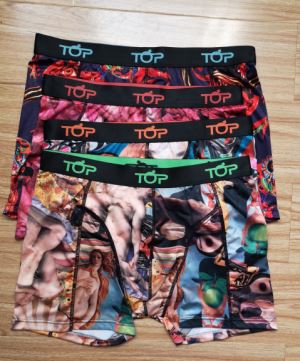 OEM Top Digital Printing Poliestera auduma vīriešu bokseri
